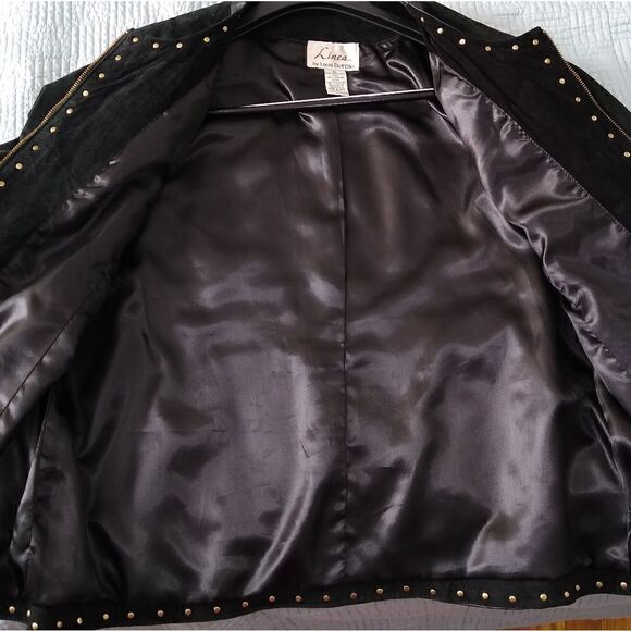 Luis Dell'Olio XL wearable art black suede jacket - Picture 9 of 9
